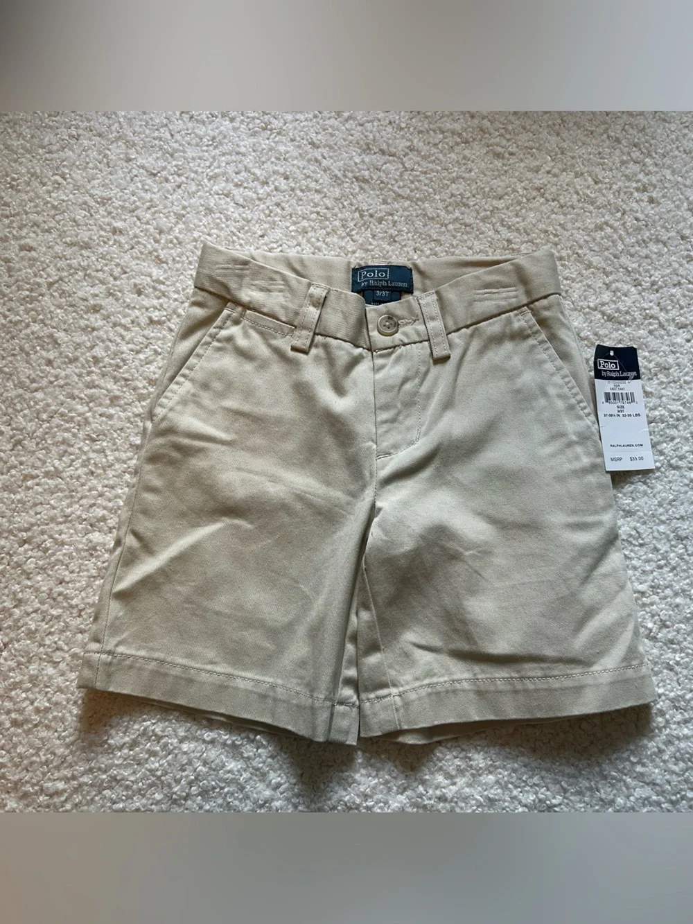 Ralph Lauren Tan Khaki Boys' Classic Shorts